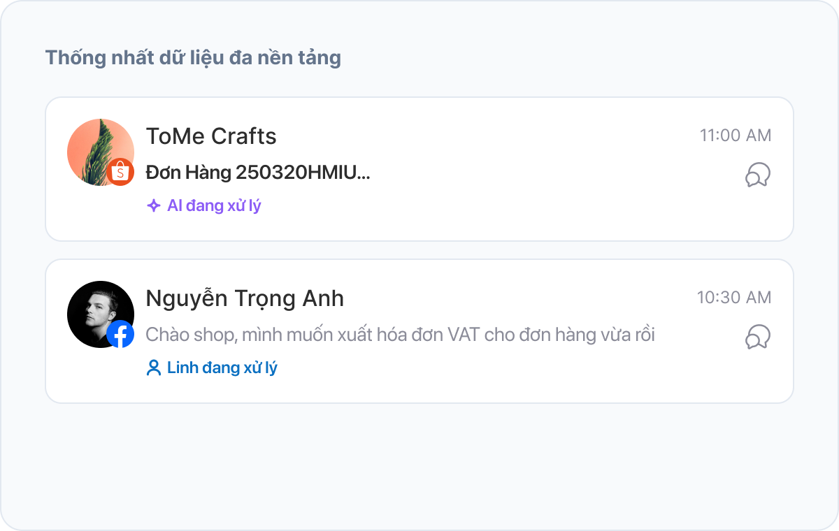 Thống nhất dữ liệu đa nền tảng
